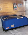 A crawl space sump pump, liner, and dehumidifier installed