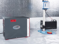 energy efficient crawl space dehumidifier installed