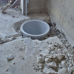 Placing a sump pit in a Manchester home
